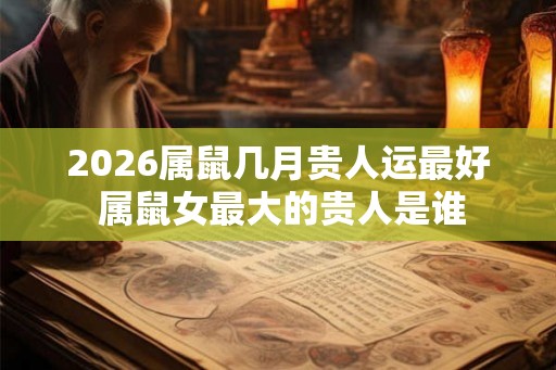 2026属鼠几月贵人运最好 属鼠女最大的贵人是谁