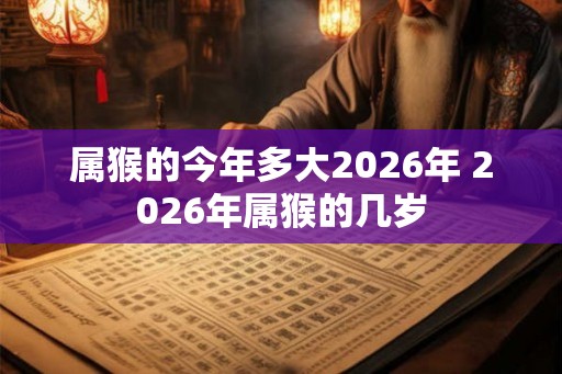 属猴的今年多大2026年 2026年属猴的几岁