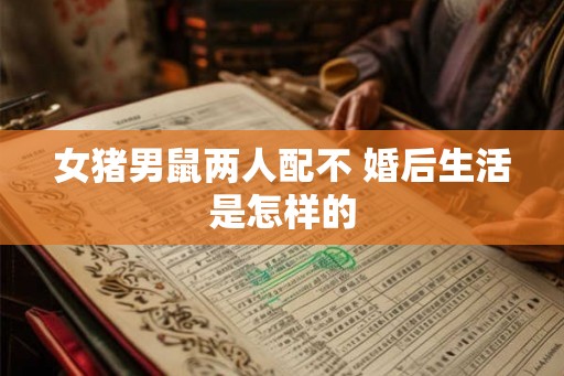 女猪男鼠两人配不 婚后生活是怎样的