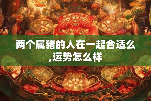两个属猪的人在一起合适么,运势怎么样