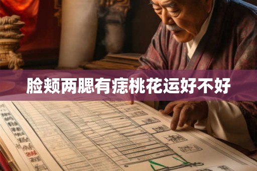 脸颊两腮有痣桃花运好不好