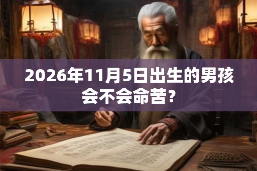 2026年11月5日出生的男孩会不会命苦？