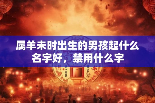 属羊未时出生的男孩起什么名字好，禁用什么字