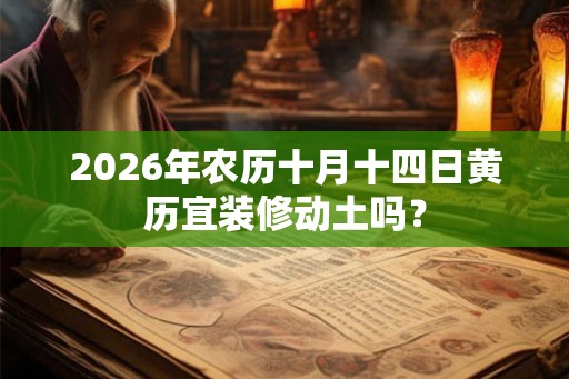 2026年农历十月十四日黄历宜装修动土吗? 2026年农历十月十四日黄历宜装修动土吗?