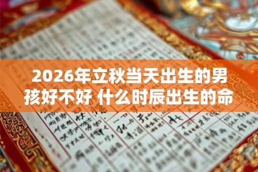 2026年立秋当天出生的男孩好不好 什么时辰出生的命好