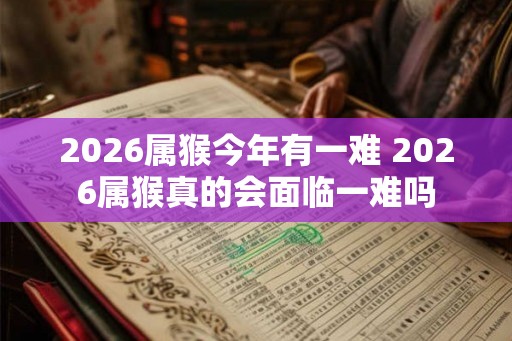 2026属猴今年有一难 2026属猴真的会面临一难吗 2026属猴今年有一难 2026属猴真的会面临一难吗