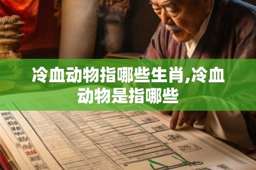 冷血动物指哪些生肖,冷血动物是指哪些