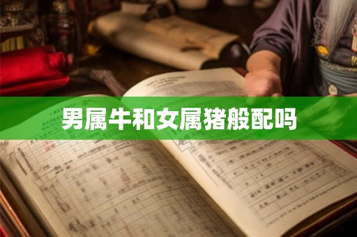 男属牛和女属猪般配吗