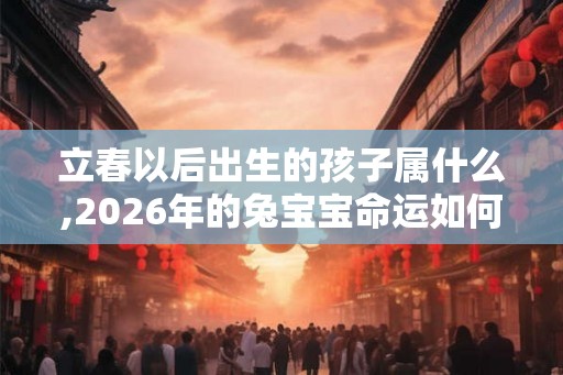 立春以后出生的孩子属什么,2026年的兔宝宝命运如何