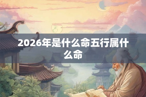 2026年是什么命五行属什么命 2026年是什么命五行属什么命