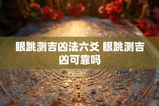 眼跳测吉凶法六爻 眼跳测吉凶可靠吗 眼跳测吉凶法六爻 眼跳测吉凶可靠吗