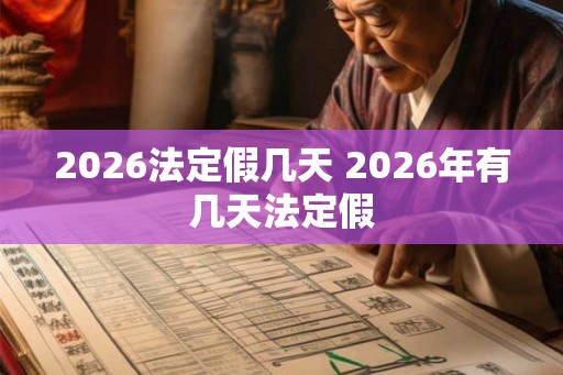 2026法定假几天 2026年有几天法定假