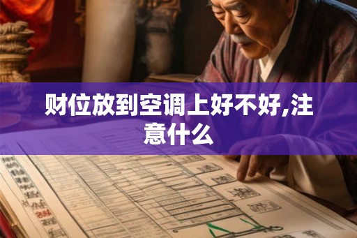 财位放到空调上好不好,注意什么 财位放到空调上好不好,注意什么