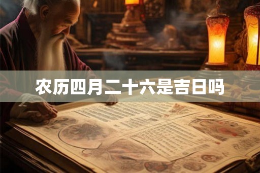 农历四月二十六是吉日吗