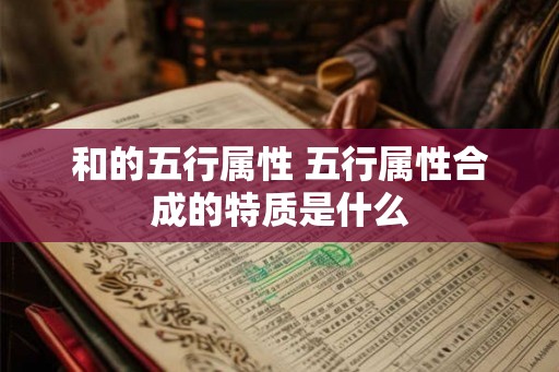 和的五行属性 五行属性合成的特质是什么