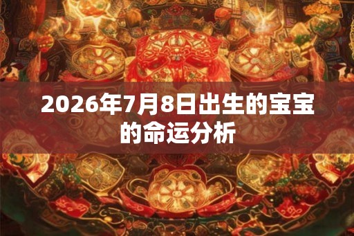 2026年7月8日出生的宝宝的命运分析 2026年7月8日出生的宝宝的命运分析