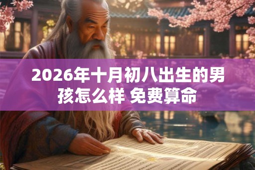 2026年十月初八出生的男孩怎么样 免费算命
