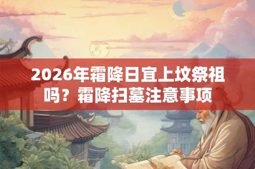 2026年霜降日宜上坟祭祖吗？霜降扫墓注意事项