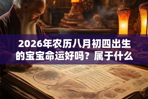 2026年农历八月初四出生的宝宝命运好吗?属于什么星座? 2026年农历八月初四出生的宝宝命运好吗?属于什么星座?