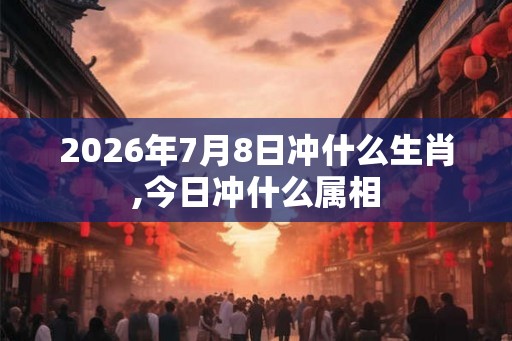 2026年7月8日冲什么生肖,今日冲什么属相