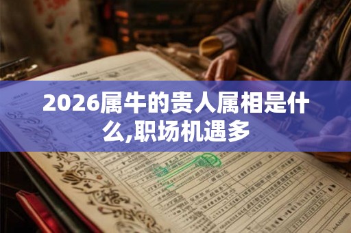 2026属牛的贵人属相是什么,职场机遇多