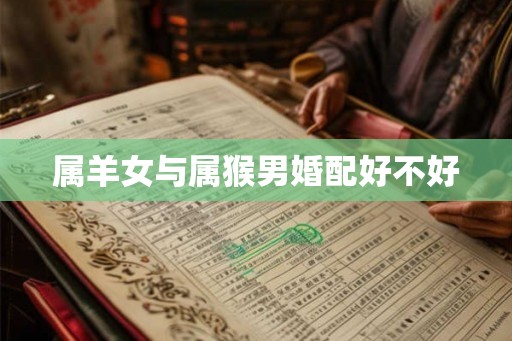 属羊女与属猴男婚配好不好