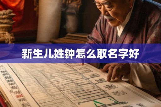 新生儿姓钟怎么取名字好