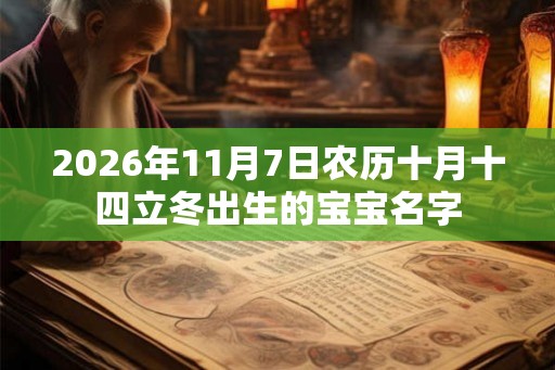 2026年11月7日农历十月十四立冬出生的宝宝名字 2026年11月7日农历十月十四立冬出生的宝宝名字