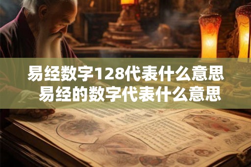 易经数字128代表什么意思  易经的数字代表什么意思