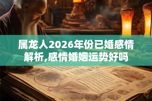 属龙人2026年份已婚感情解析,感情婚姻运势好吗