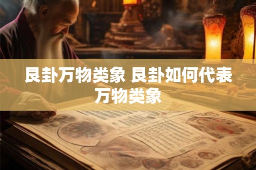 艮卦万物类象 艮卦如何代表万物类象 艮卦万物类象 艮卦如何代表万物类象