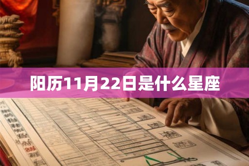 阳历11月22日是什么星座