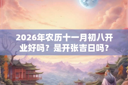 2026年农历十一月初八开业好吗？是开张吉日吗？