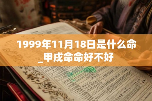 1999年11月18日是什么命_甲戌命命好不好