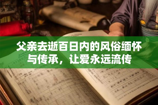 父亲去逝百日内的风俗缅怀与传承,让爱永远流传 父亲去逝百日内的风俗缅怀与传承,让爱永远流传