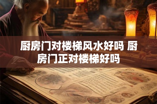 厨房门对楼梯风水好吗 厨房门正对楼梯好吗