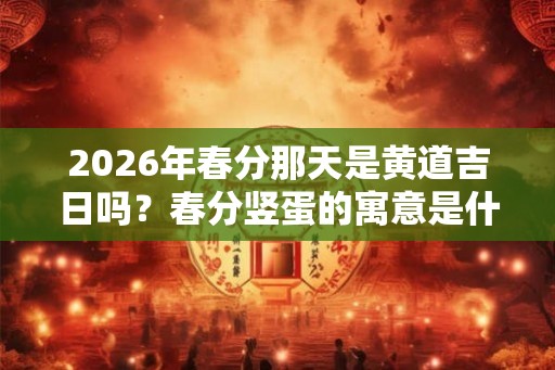 2026年春分那天是黄道吉日吗？春分竖蛋的寓意是什么？