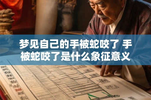 梦见自己的手被蛇咬了 手被蛇咬了是什么象征意义