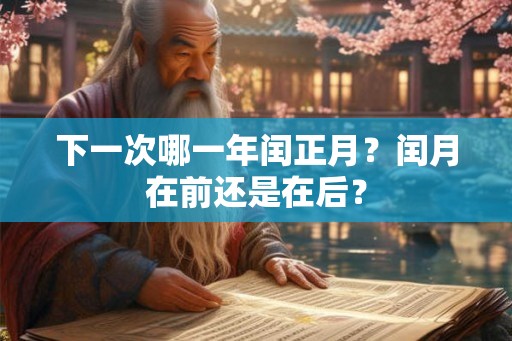 下一次哪一年闰正月？闰月在前还是在后？
