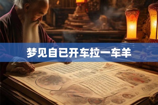 梦见自已开车拉一车羊 梦见自已开车拉一车羊