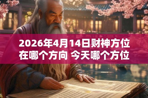 2026年4月14日财神方位在哪个方向 今天哪个方位财运好 2026年4月14日财神方位在哪个方向 今天哪个方位财运好