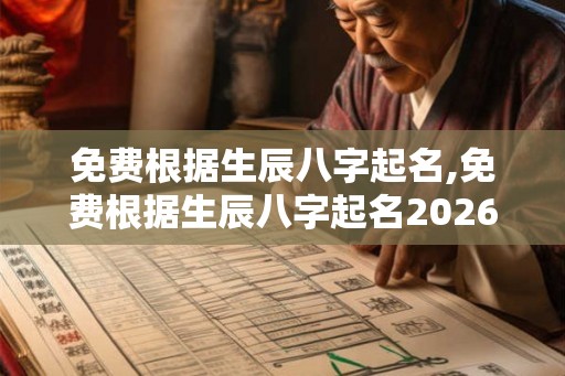 免费根据生辰八字起名,免费根据生辰八字起名2026