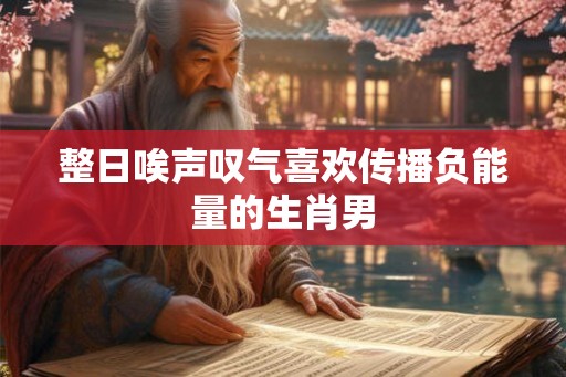 整日唉声叹气喜欢传播负能量的生肖男