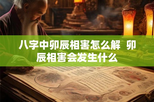 八字中卯辰相害怎么解  卯辰相害会发生什么