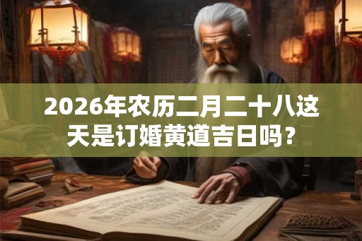 2026年农历二月二十八这天是订婚黄道吉日吗？