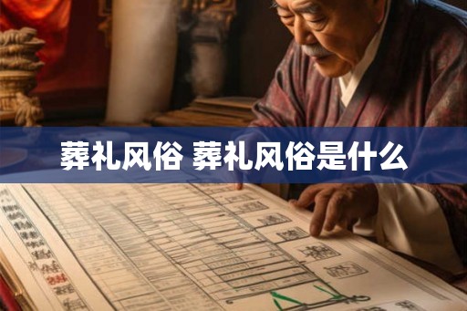 葬礼风俗 葬礼风俗是什么