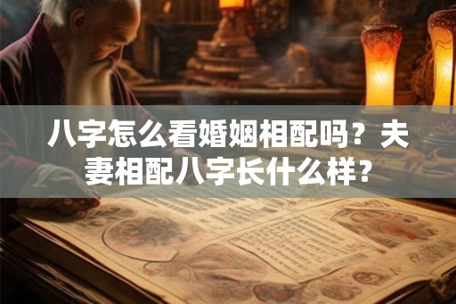 八字怎么看婚姻相配吗？夫妻相配八字长什么样？