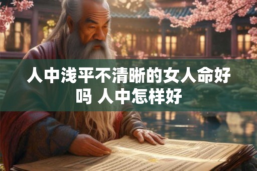 人中浅平不清晰的女人命好吗 人中怎样好