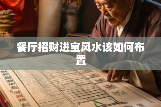 餐厅招财进宝风水该如何布置