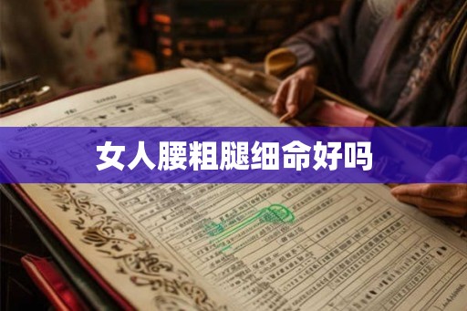 女人腰粗腿细命好吗